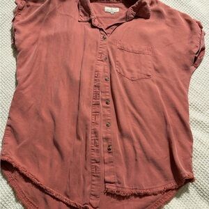 Thread & Supply Coral Button-Up Shirt